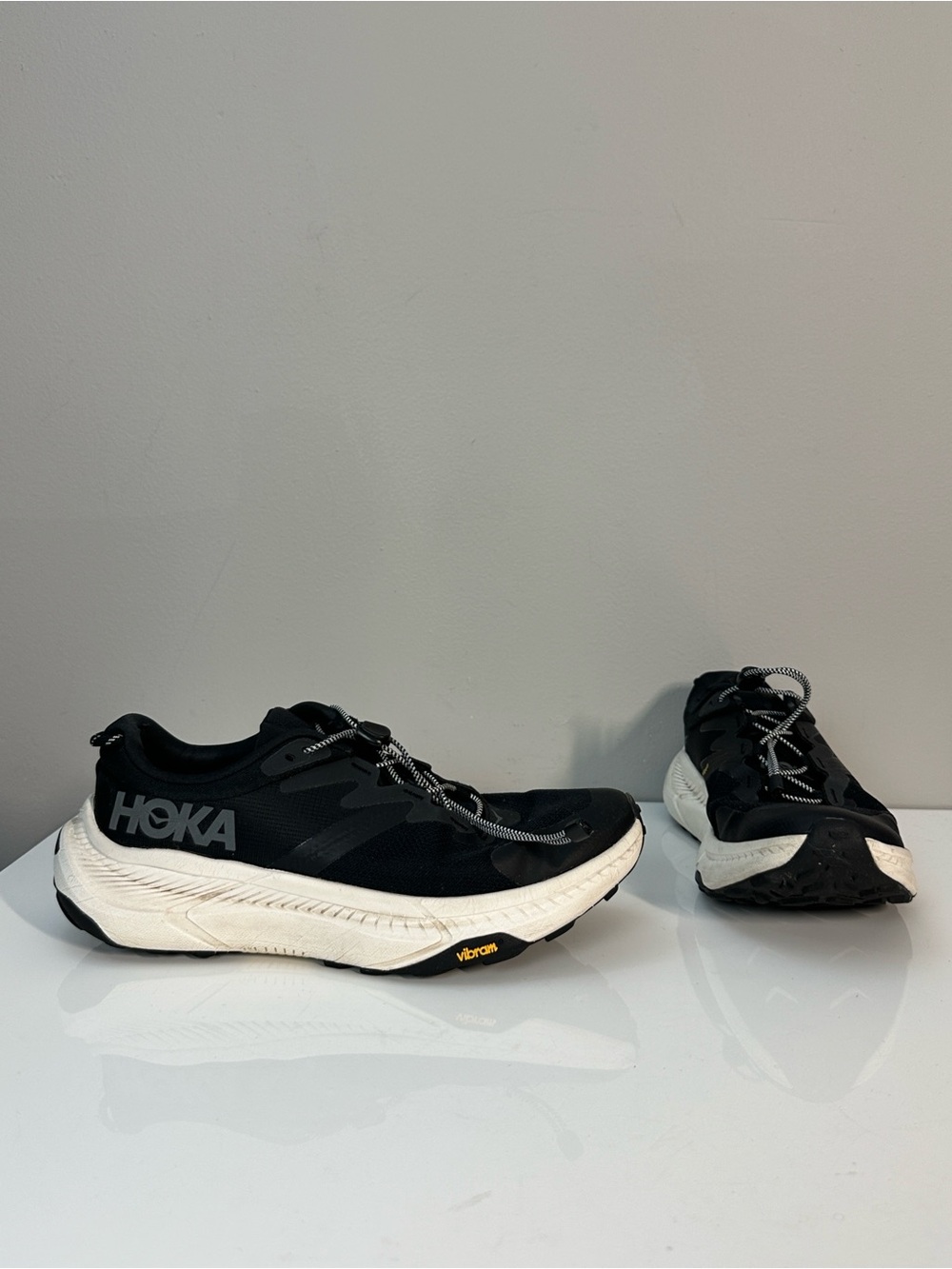 Hoka One One Transport Women’s Running Black White Shoes Size 8.5